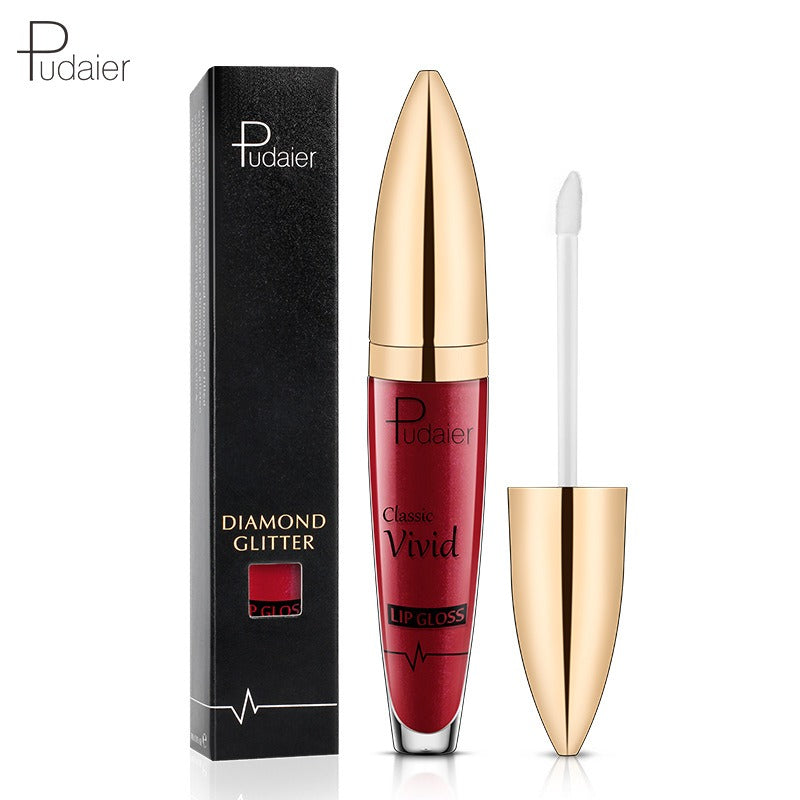 Pudaier matte pearl gloss lip gloss does not stick to cup lip glaze