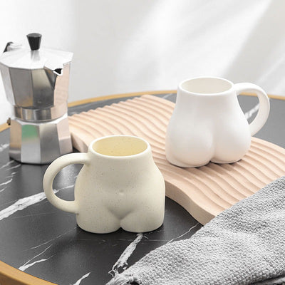Nordic Creative Butt Cup Ceramic Mug Personality Coffee Cup Breakfast Milk Cup Office Water Cup Couple Cup eprolo BAD PEOPLE