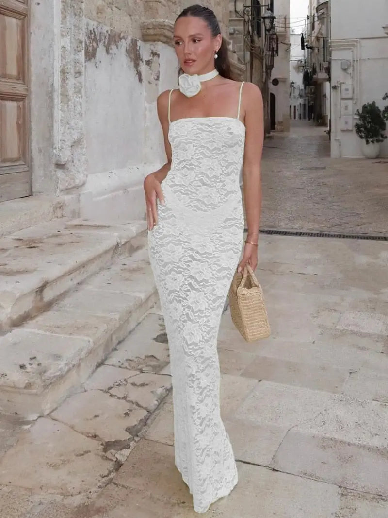 Vestido de cuello redondo 3d para mujer