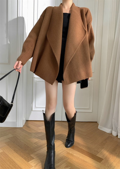 Knitting Women Sweater Long Sleeves Outdoor Solid Color eprolo BAD PEOPLE