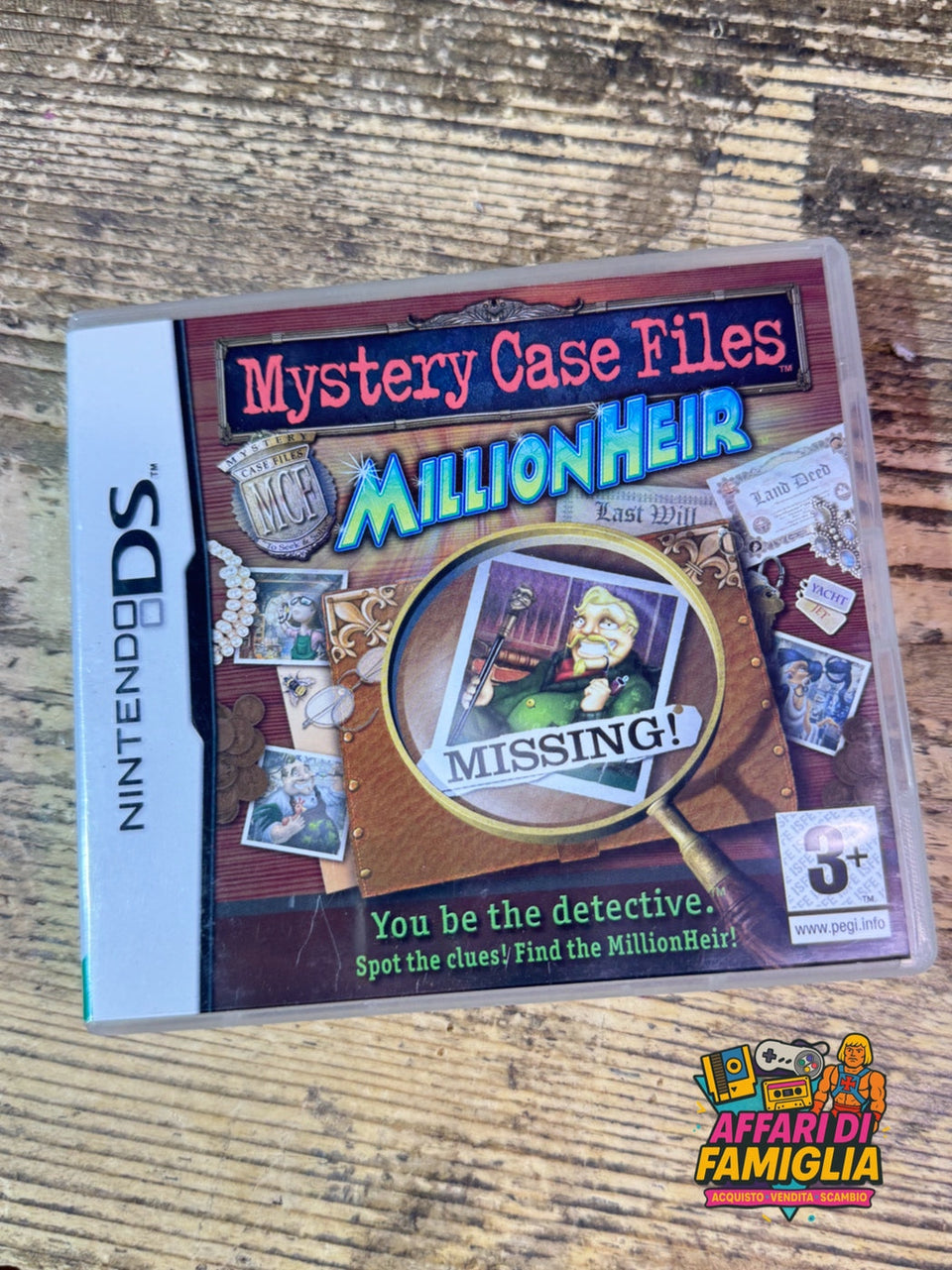 Gioco nintendo ds mystery case files millionheir