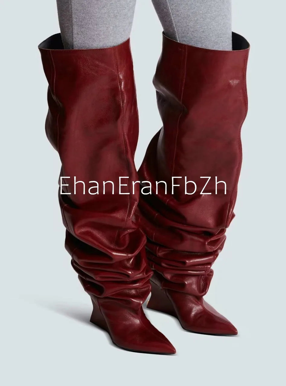 Stivle alto arricciato donna