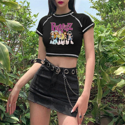 Crop top bratz y2k donna MUST HAVE