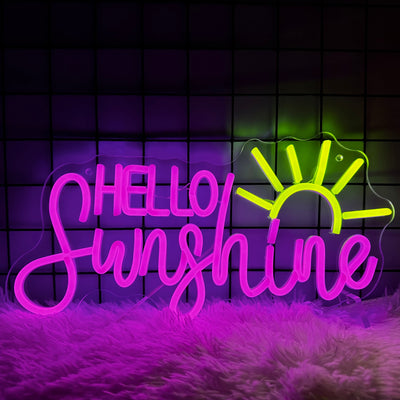 Insegna led neon Hello Sunshine Neon Sign Neon Signs