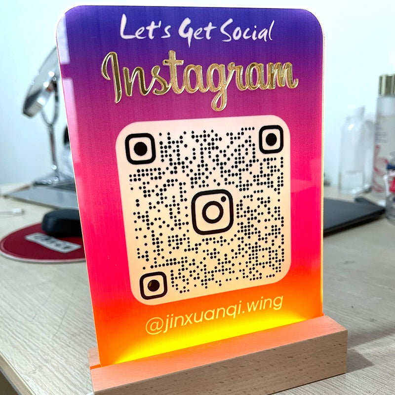 ¡Enseña instagram con código QR o hazlo a tu manera!