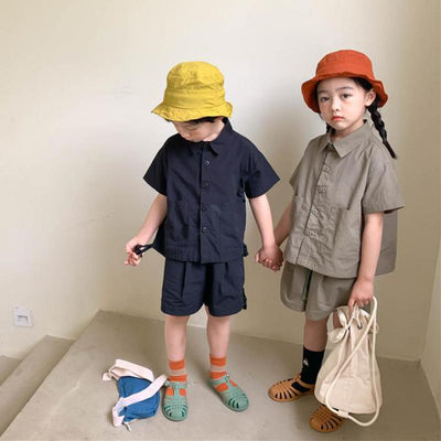Completo kids shorts e camicia unisex KIDS
