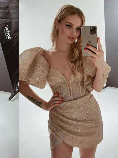 Abito Phillipa Champagne CELEBRITY